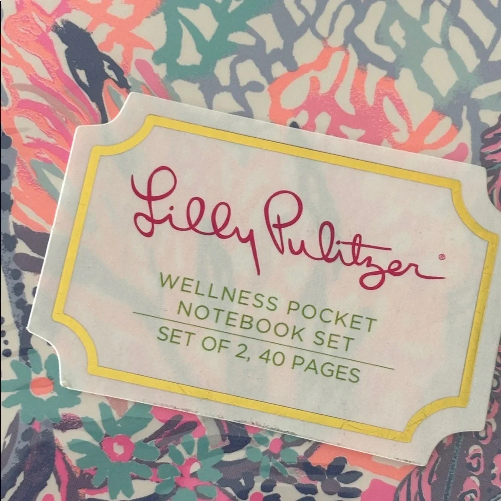 Lilly Pulitzer Wellness Fitness Pocket Notebook Set of 2